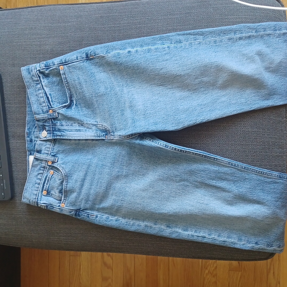 ⛔️Sold⛔️🆕️GAP Sky High Straight Leg Jeans with Washwell, Size 28/6 - Picture 6 of 16